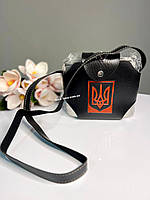 Подарунок для чоловіка фляга 1000 мл у чохлі з гербом України