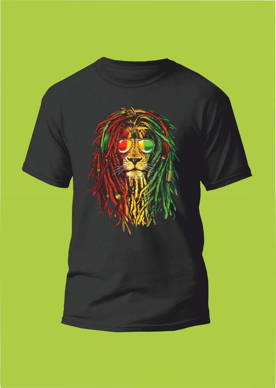 Футболка YOUstyle Rasta Lion style 1125 Black, фото 1