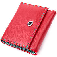 Маленький кошелек для женщин из натуральной кожи ST Leather Красный Adore Маленький гаманець для жінок із