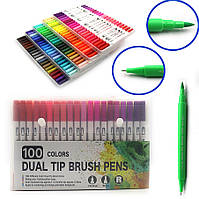 Набор двусторонний линер / кисточка Josef Otten 100 цветов Riancy Dual Tip Brush Pens
