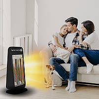 Електричний інфрачервоний карбоновий обігрівач Zenet ZET-517 1000Вт, фото 9