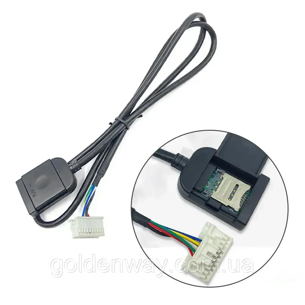 Кабель RCA на 20pin із комплекту для під'єднання 4G слот для SIM-картки симки до магнітоли автомагнітолу Android