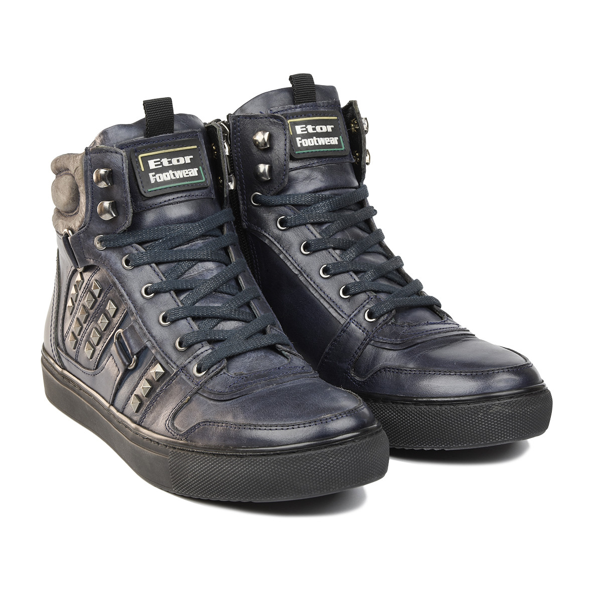Черевики Etor 8689-07162-5008-1 синьо+коричневий