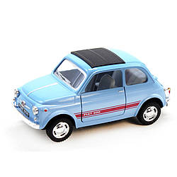 Модель металева FIAT 500 Kinsmart KT5004W 1:24 Блакитний, World-of-Toys