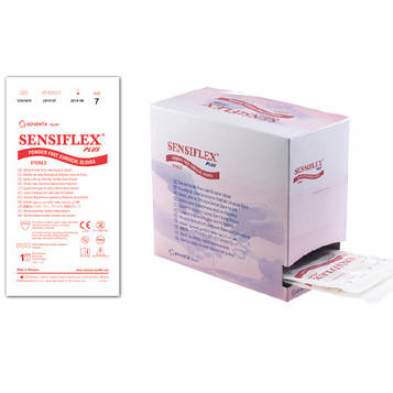 Рукавички Sensiflex Plus латексні хірургічні стерильні неприпудрені р.6,0
