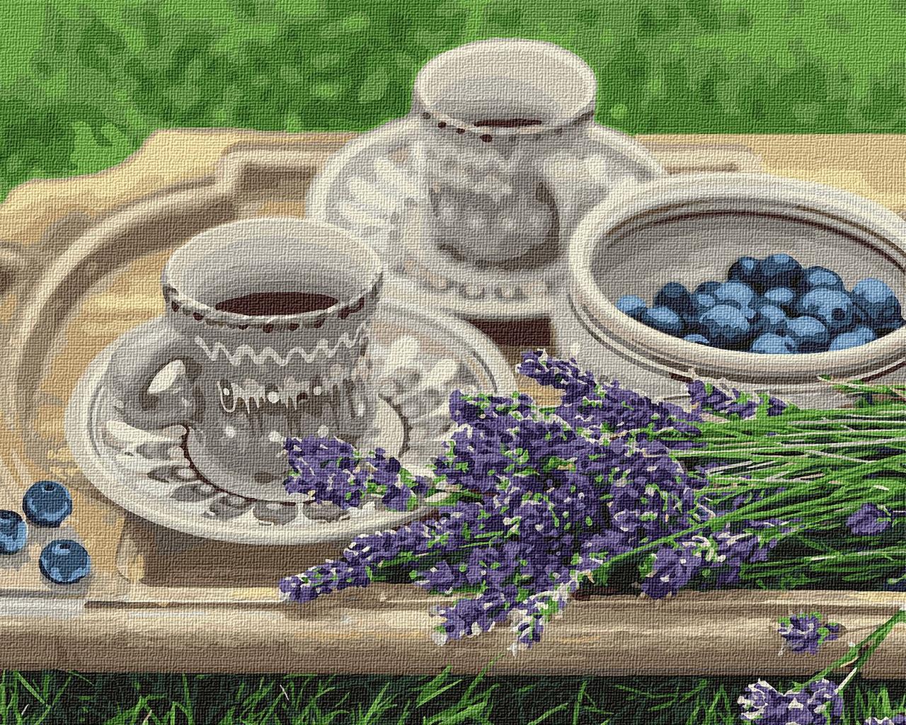Картина за номерами 40×50 см. Лавандова ранок. Ідейка КНО5600