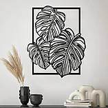 Металеве панно інтер'єрне МОНСТЕРА  (431х534х1,2), картина артметалл, фото 2