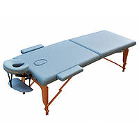 Массажный стол ZENET ZET-1042 размер S голубой с регулировкой по высоте