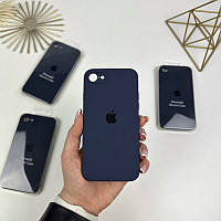 Силиконовый чехол с квадратными бортами на iPhone 7 / 8 / SE 2020 Dark blue (8)