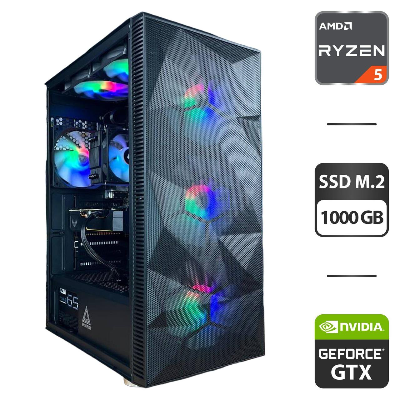 Під замовлення ігровий ПК Montech X3 MT/ Ryzen 5 3600/ 16 GB RAM/ 1000 GB SSD/ GeForce GTX 1660 Ti 6GB/ 650W