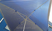 Торговий парасольку 2х2 м з срібним напиленням і клапаном