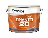 Акриловая краска для обоев TEKNOS TIMANTTI 20 (Прозрачная), 2.7 л