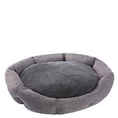 Восьмикутне ліжко для собаки 50х57х13 см, СІРА