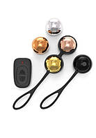 Набір вагінальних кульок Dorcel Training Balls, діам. 3,4 см, вага 20-117гр, є вібрація, пульт ДУ