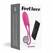 Виброяйцо Love To Love Feel Love Pink з пультом дистанційного керування та регулюванням інтенсивності, фото 2