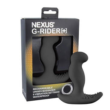 Масажер простати з вібрацією Nexus G-Rider Plus Black, макс діаметр 3,8см, що перезаряджається, фото 3