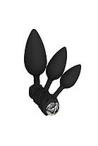 Набір анальних вібропробок Bathmate Anal Training Plugs VIBE, діаметр 2,5 см - 3,1см - 3,8см, фото 4