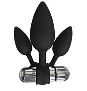 Набір анальних вібропробок Bathmate Anal Training Plugs VIBE, діаметр 2,5 см - 3,1см - 3,8см, фото 5