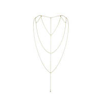 Цепочка для спины Bijoux Indiscrets Magnifique Back and Cleavage Chain - Gold, украшение для тела