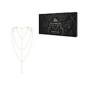 Ланцюжок для спини Bijoux Indiscrets Magnifique Back and Cleavage Chain - Gold, прикраса для тіла, фото 5