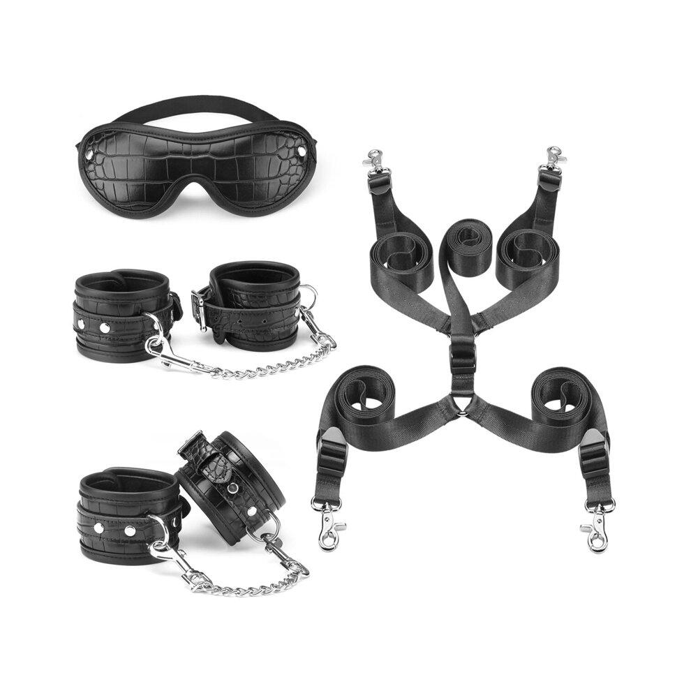 Набір для фіксації на ліжку Liebe Seele Temptation Underbed Mattress Restraint Kit + маски