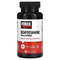 Бенфотіамін Benfotiamine 250 мг 90 капс жиророзчинний вітамін B1 Force Factor США