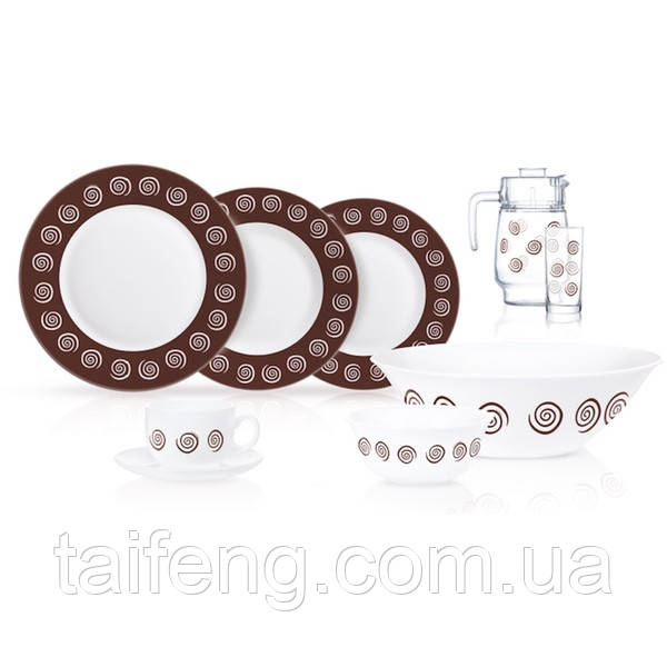 Сервіз столовий Luminarc SIROCCO BROWN 46 предметів 4866N LUM