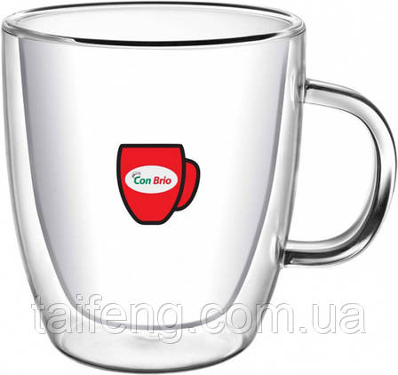Набір чашок із подвійним дном 6 шт 230 мл Con Brio CB-8423, фото 1