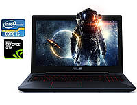 Игровой ноутбук Asus FX503VM / 15.6" (1920x1080) TN / Intel Core i5-7300HQ (4 ядра по 2.5 - 3.5 GHz) / 16 GB