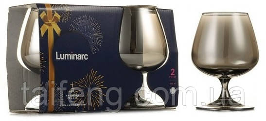 Набір келихів Luminarc Celeste Shiny Graphite 410 мл для коньяку 2 шт 1567/1P LUM