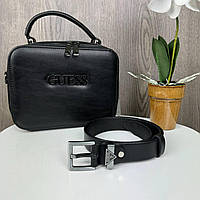 Набор женская сумочка клатч стиль Гесс мини сумка + кожаный женский ремень стиль Guess(YP)