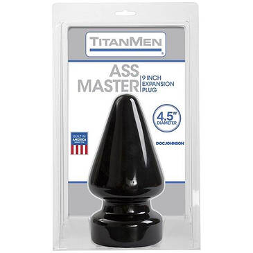 Корок для фістингу Doc Johnson Titanmen Tools – Butt Plug – 4.5 Inch Ass Master, діаметр 11,7 см, фото 3