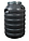 Бочка пластикова технічна 80 л чорна бідон широка горловина-бочка для води, фото 3