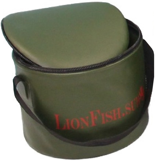 LionFish.sub - Герметичні Складні Відра з ПВХ для Замішування Рибальського корму, Сумка для Трофейних Риб, Полювання, для Речів та Спорядження