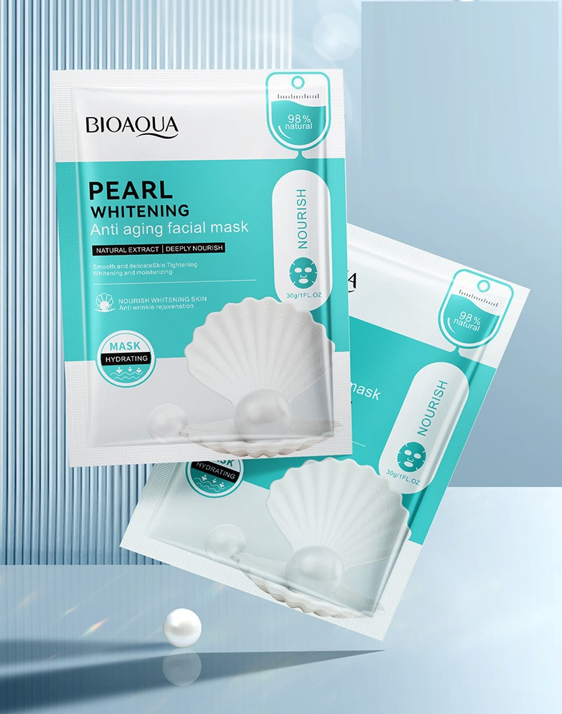 Відбілююча маска для обличчя BIOAQUA Pearl, 30 г