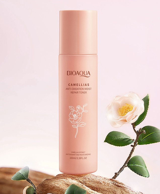 Тонік для обличчя з екстрактом камелії Bioaqua Сamellias Anti-Oxidation Moist Repair Toner, 100 мл