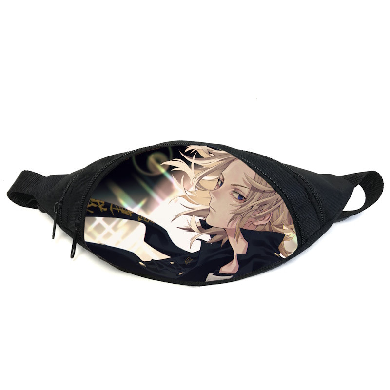 Поясна сумка бананка Токійські мерехтіли Tokyo Revengers (GB TR 03) Gear Bag чорна, фото 1