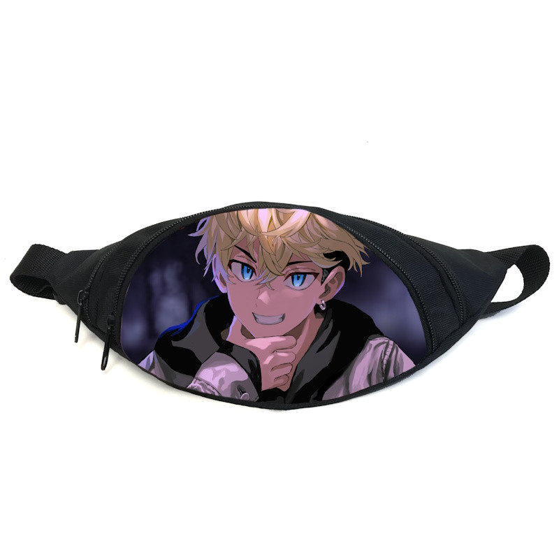 Поясна сумка бананка Токійські мерехтіли Tokyo Revengers (GB TR 013) Gear Bag чорна, фото 1