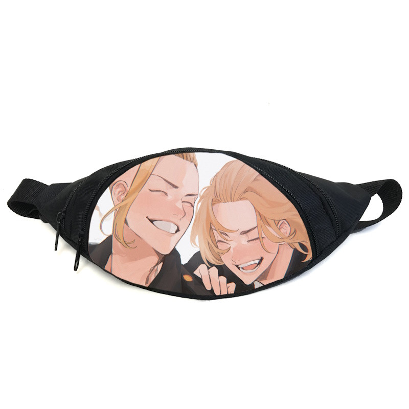 Поясна сумка бананка Токійські мерехтіли Tokyo Revengers (GB TR 019) Gear Bag чорна, фото 1