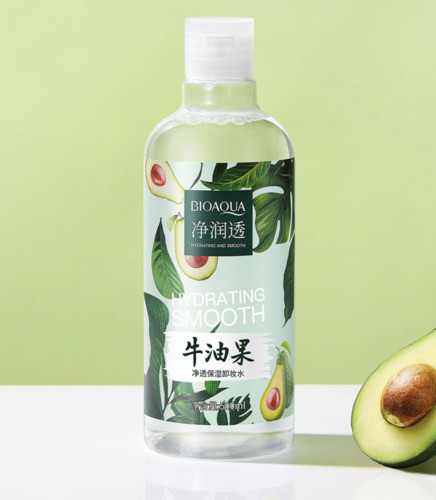 Засіб для зняття макіяжу міцелярна вода BIOAQUA Avocado Pure, 500 мл