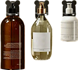 Настінний самоклейний тримач для дозатора рідкого мила гелю для мийних засобів пластиковий, фото 2