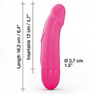Вибратор Dorcel Real Vibration S Magenta 2.0, диам 3,7см, перезаряжаемый, для точки G, фото 3