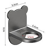 Настінний самоклейний тримач для дозатора рідкого мила гелю для мийних засобів пластиковий, фото 7