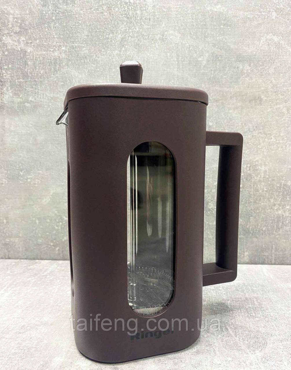 Френч-прес Ringel Blackberry 1 л коричневий + ложка для кави RG-7324-1000