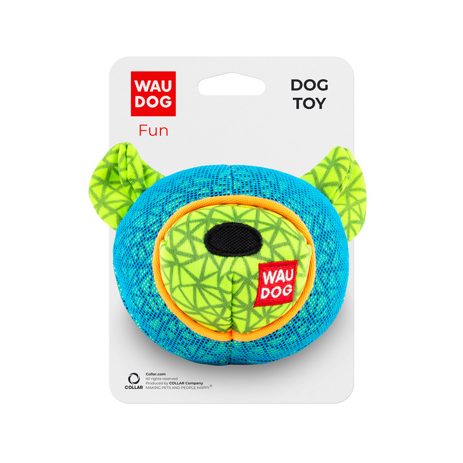 Игрушка для собак WAUDOG Fun,"Мишка", Ш 12 см, Дл 11см голубой - фото 1 - id-p2093894856