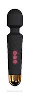 Міні-вібромасажер Dorcel Wand Wanderful Black потужний, водонепроникний, 18 режимів роботи