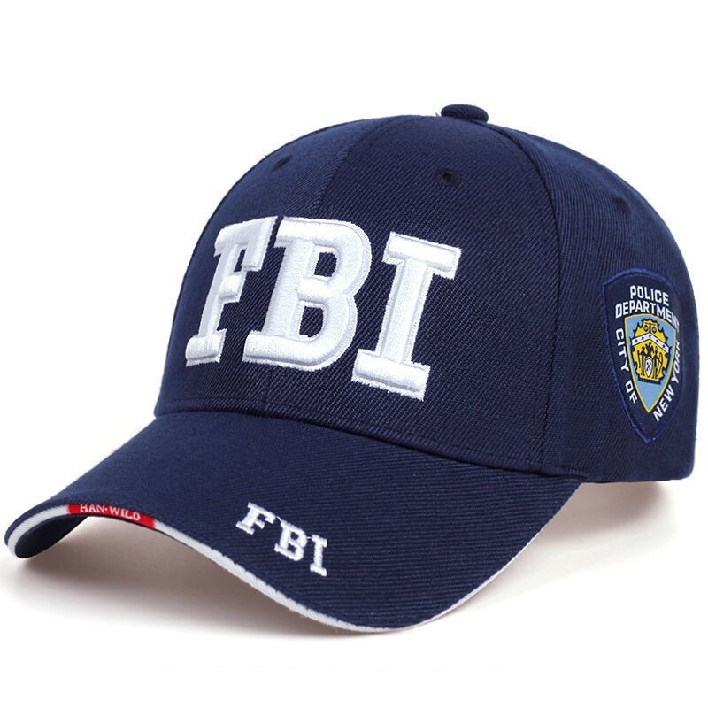 Кепка для чоловіків Narason темно-синього кольору з лого FBI
