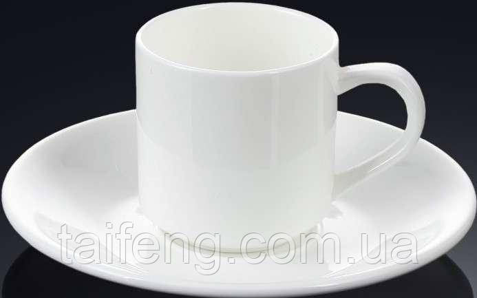 Чашка для кави 90 мл WILMAX з блюдцем 993007 WIL, фото 1
