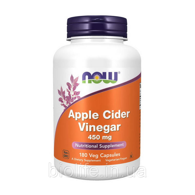 Apple Cider Vinegar 450 mg (180 veg caps)