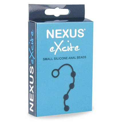 Анальні кульки Nexus Excite Small Anal Beads, силікон, макс. діаметр 2см, фото 2